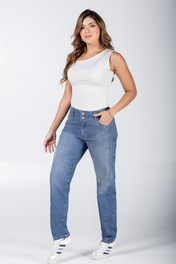 Jean Mom Fit Tiro Alto Estilo Casual Marca Trucco´s