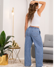 Pantalón Denim Tiro Alto Tipo Jogger Bota Recta Marca Trucco´s