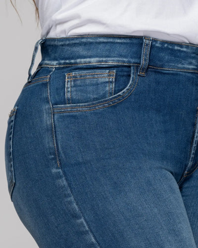 Jean Bota Recta Tiro Alto Talla única Exclusivo Marca Trucco´s Plus Size - 7