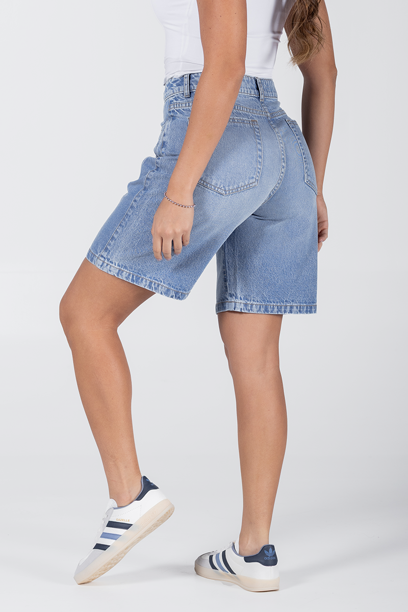 Bermuda Tiro Alto Sastre Chic Marca Trucco´s