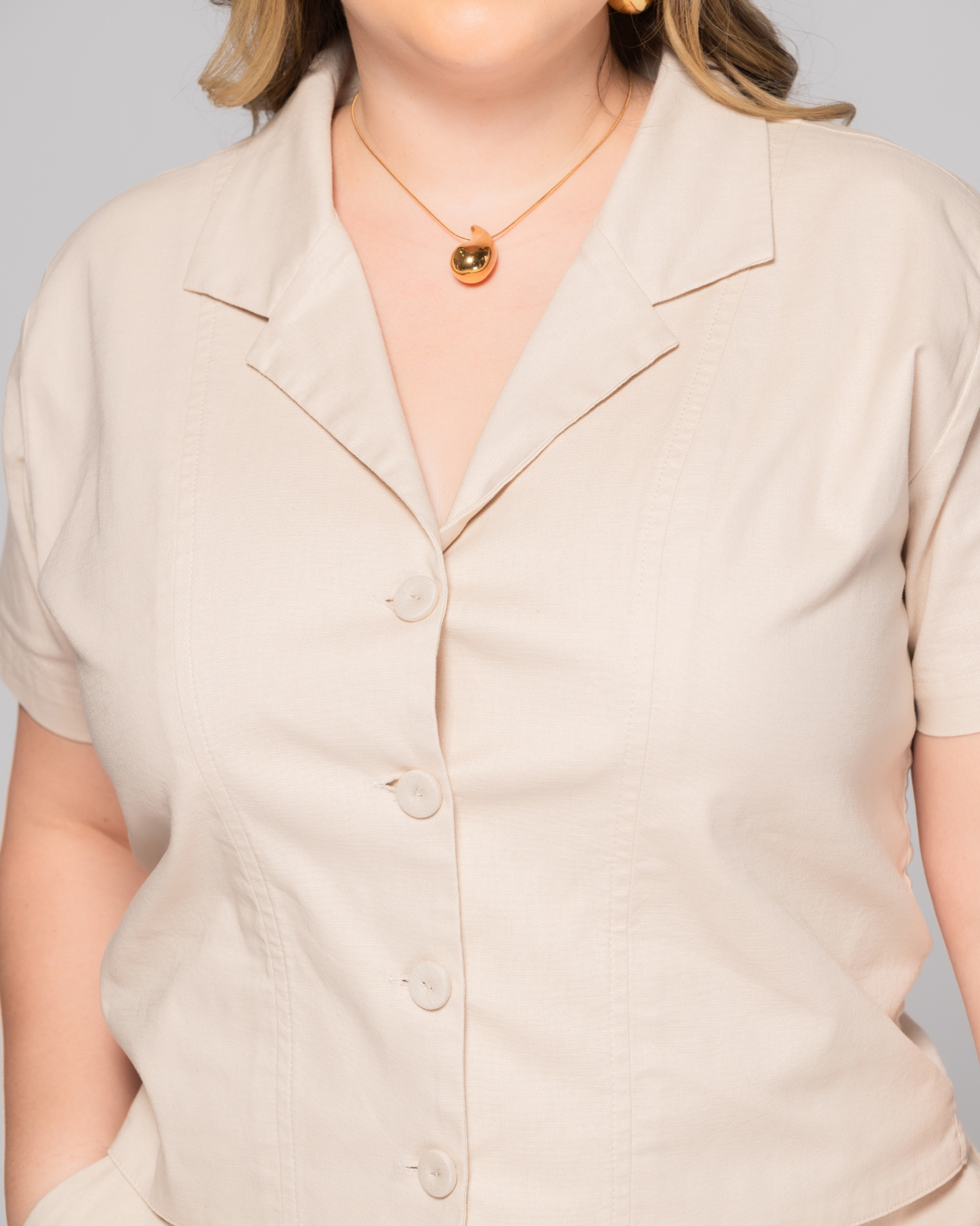 Set 2 Piezas Pantalón Wide Leg Camisa Manga Corta Marca Trucco´s