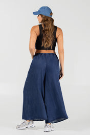 Pantalón Palazzo Fluido de Cintura Alta Marca Trucco´s