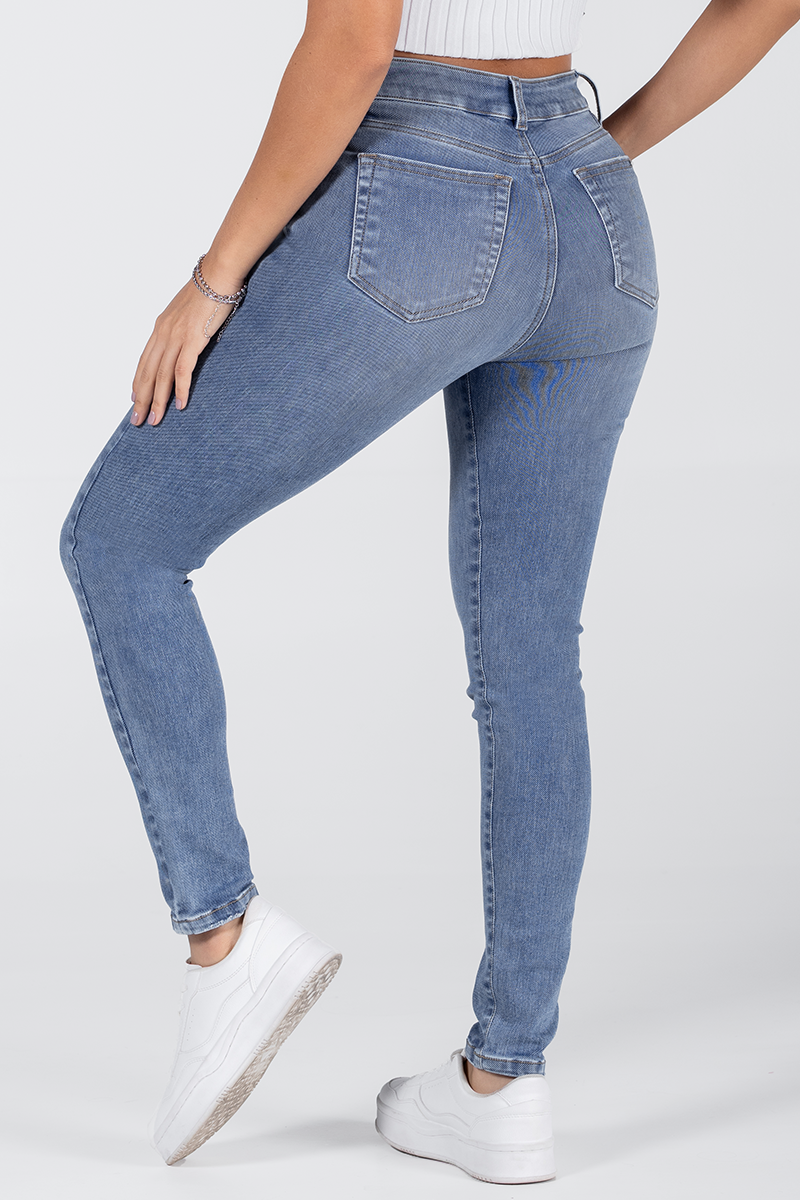 Jean Skinny Cintura Alta Push Up Slim Fit  Marca Trucco´s