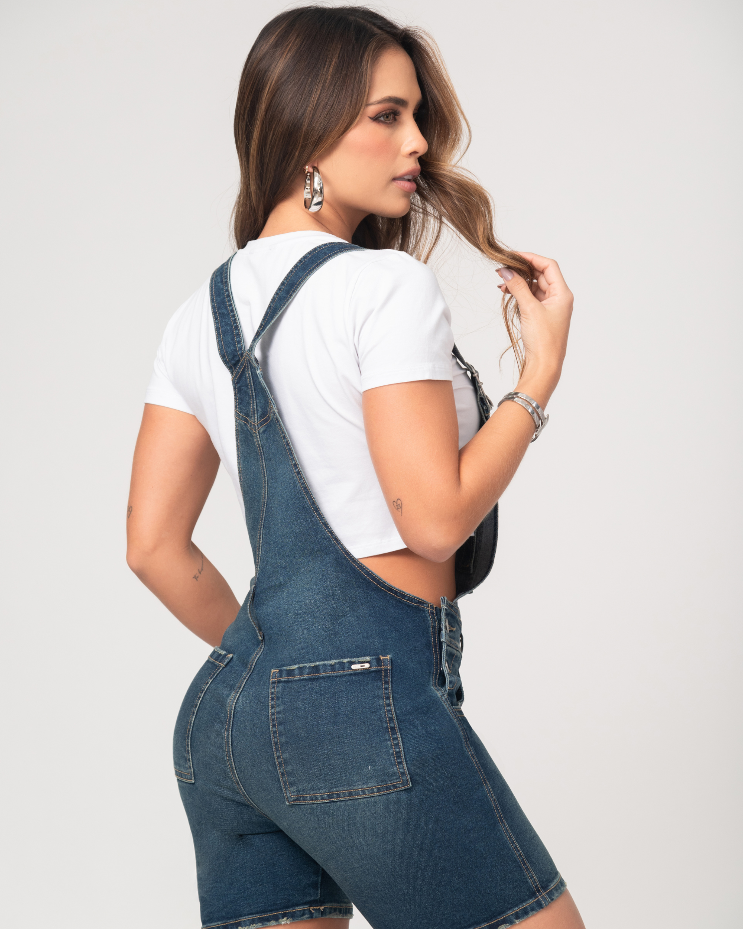Overol Tipo Short Tapa Con Bolsillos Marca Trucco´s