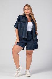 Set Short 2 Piezas Minimalista Marca Trucco´s Plus Size