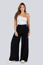 Pantalón Wide Leg de Talle Alto  Marca Trucco´s - REVISAR