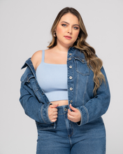 Chaqueta Denim Elemental Efecto Degradé Marca Trucco´s Plus Size