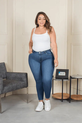 Jean Skinny Talla Única Plus Size Exclusivo Marca Trucco´s - 6