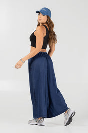 Pantalón Palazzo Fluido de Cintura Alta Marca Trucco´s