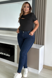 Jean Skinny Bolsillos Discretos Marca Trucco´s Plus Size