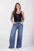 Jean Wide Leg Mujer Tiro Alto Estilo Casual Marca Trucco´s