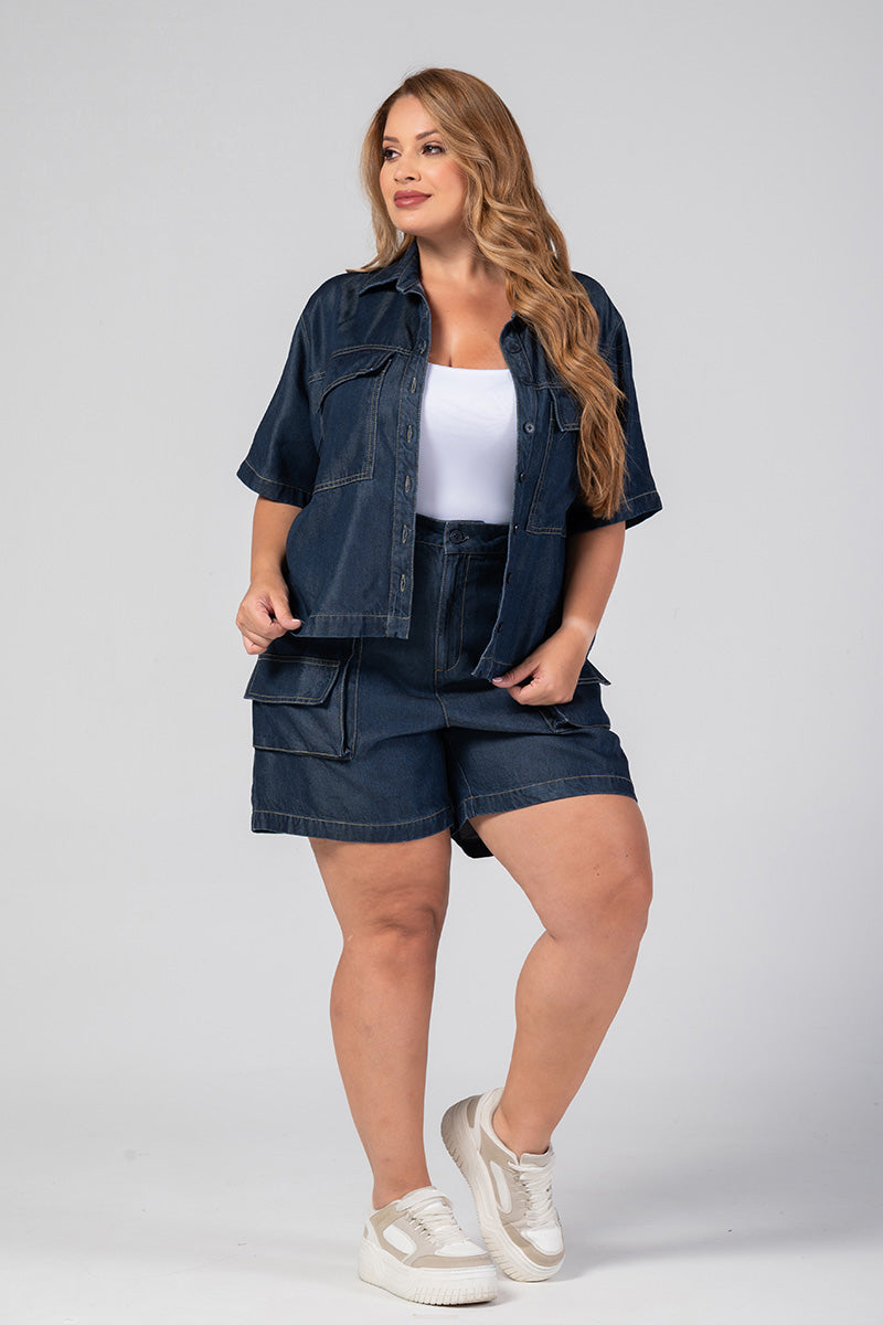Set Short 2 Piezas Minimalista Marca Trucco´s Plus Size