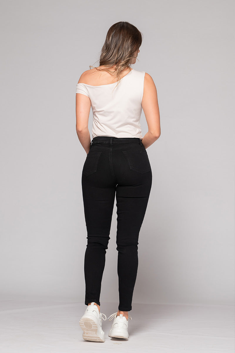 Jean Skinny Clásico de Tiro Alto Marca Trucco´s
