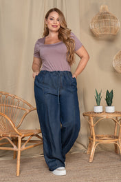 Pantalón Bota Recta en Liocel Marca Trucco´s