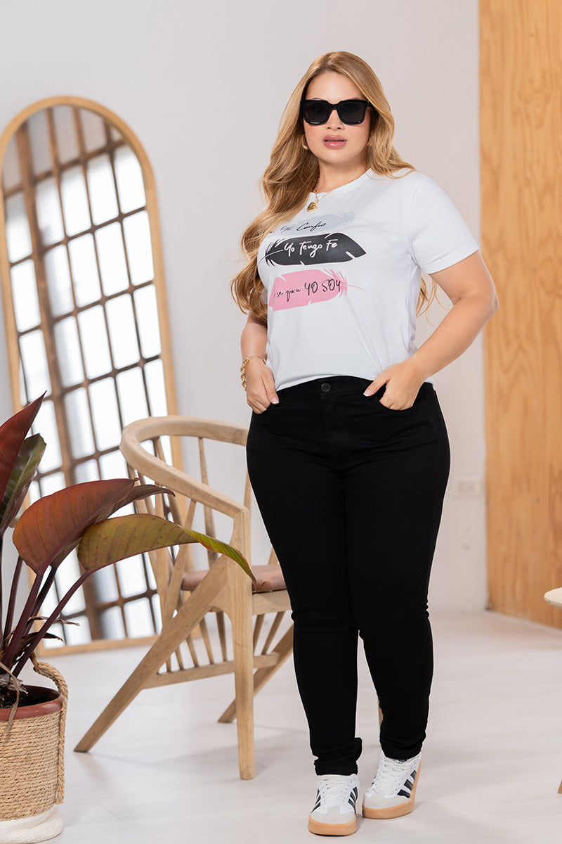 Camiseta Estampada Básica Marca Trucco´s Plus Size