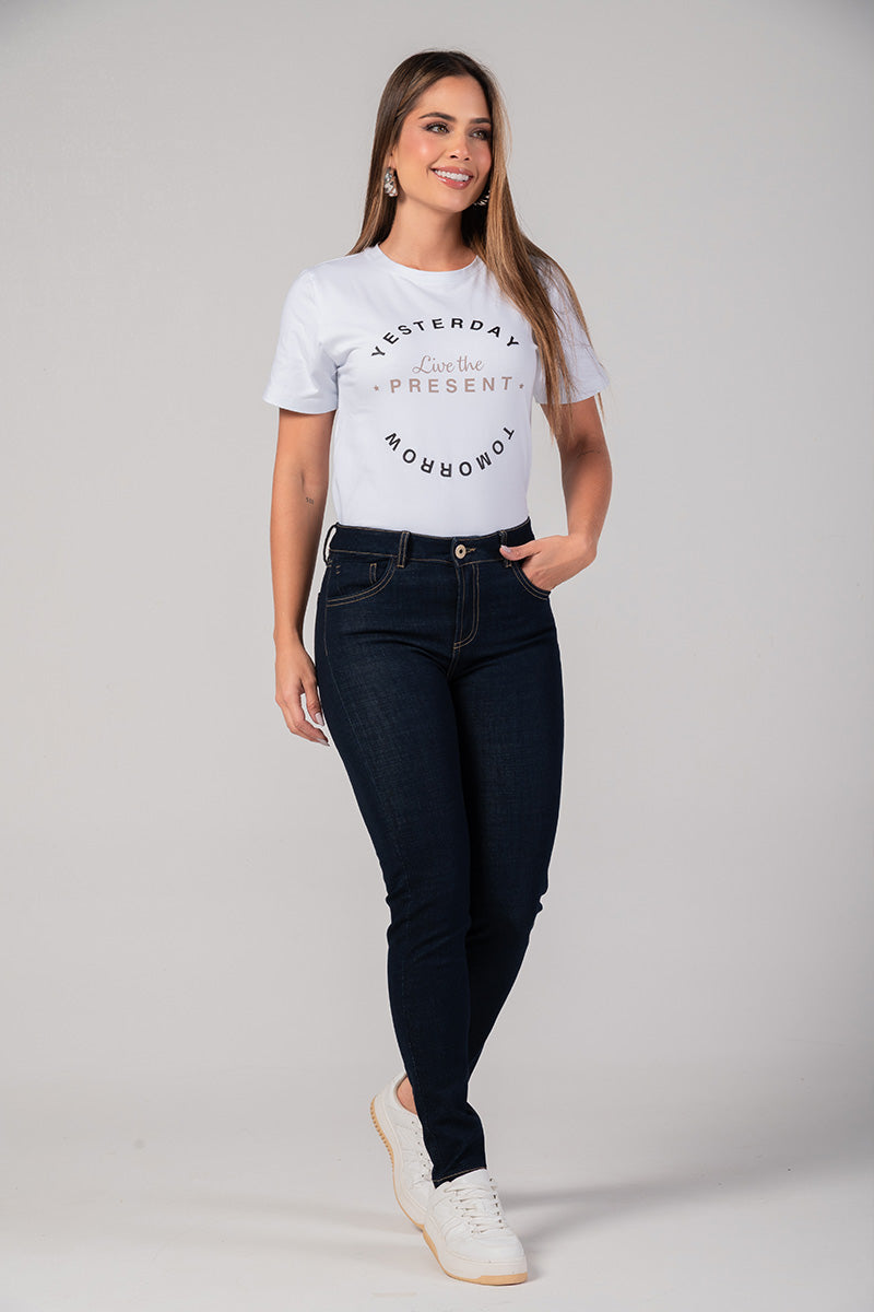 Jean Skinny Tiro Alto Marca Trucco´s