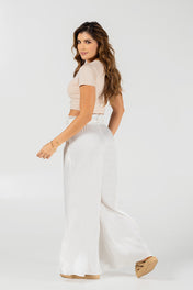 Pantalón Palazzo Fluido de Tiro Alto Marca Trucco´s