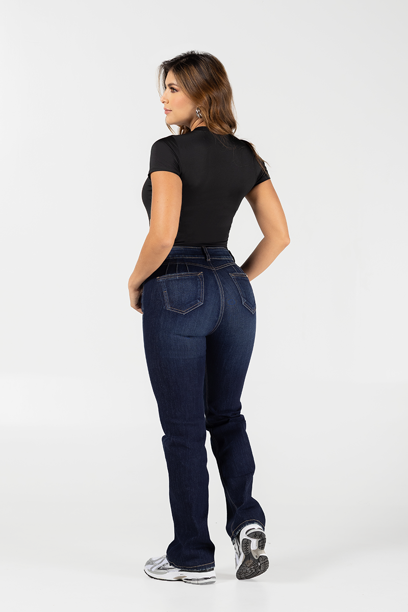 Body manga corta ajustado con escote Marca Trucco´s