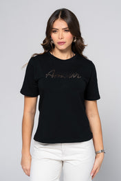 Camiseta Basic Mujer Escote Redondo Corte Slim Casual Marca Trucco´s