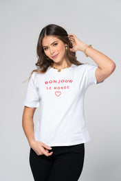 Camiseta Básica Slim Fit para Mujer — Corte Entallado y Tejido Suave Marca Trucco´s
