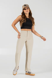 Pantalón Bota Recta Tiro Alto Marca Trucco´s