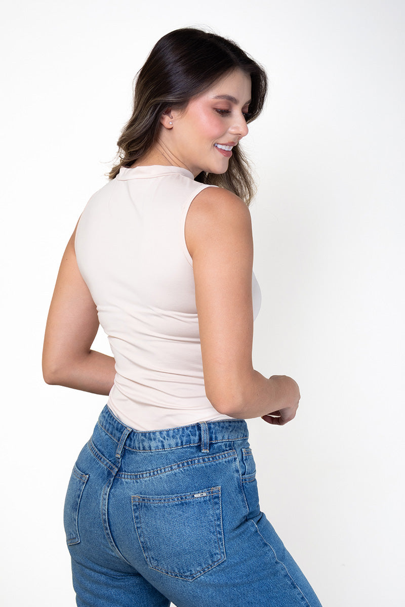 Body Manga Sisa Silueta Ajustada Marca Trucco´s