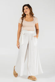 Pantalón Palazzo Fluido de Tiro Alto Marca Trucco´s