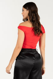 Blusa Asimétrico Elegancia con Detalle Lateral Marca Trucco’s