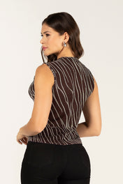 Blusa Manga Sisa Con Brillo Marca Trucco´s