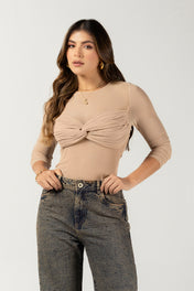 Body Manga Larga Ajustado de Algodón Marca Trucco´s