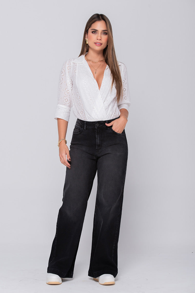 Body Manga 3/4 en Ojalillo Marca Trucco´s