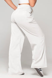 Pantalon Wide Leg Tiro Alto Doble Pretina con cierre Ajustable con Cordon Marca Trucco´s