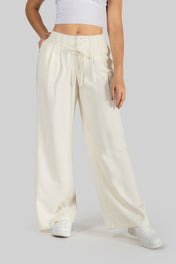 Pantalón Wide Leg Cintura Alta Corte Fluido Marca Trucco´s