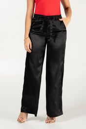 Pantalón Wide Leg en lino premium, cintura alta y caída fluida Marca Trucco´s