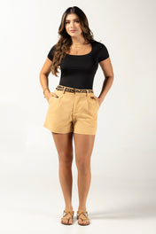 Short Tiro Alto Cintura Alta Denim Stretch Marca Trucco´s