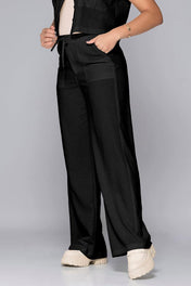 Set 2 Piezas Pantalón ajustable en cintura camisa sisa Bolsillos tipo cargo