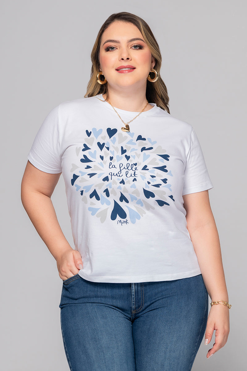 Camiseta Básica Estampado Frontal Marca Trucco´s Plus Size