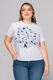 Camiseta Básica Estampado Frontal Marca Trucco´s Plus Size