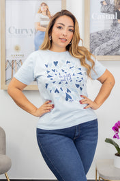 Camiseta Básica Estampado Frontal Marca Trucco´s Plus Size
