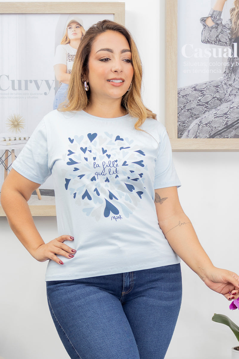 Camiseta Básica Estampado Frontal Marca Trucco´s Plus Size