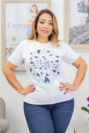 Camiseta Básica Estampado Frontal Marca Trucco´s Plus Size
