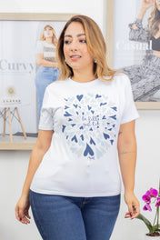 Camiseta Básica Estampado Frontal Marca Trucco´s Plus Size