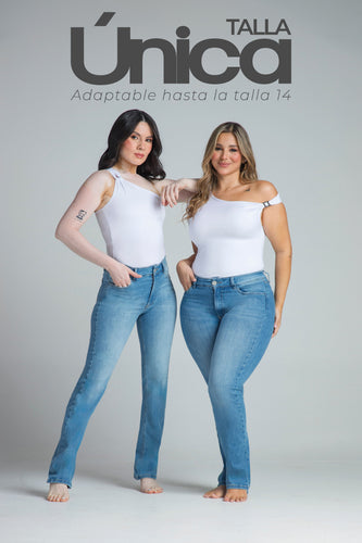 Jean Bota Recta Tiro Alto Talla única Exclusivo Marca Trucco´s - 1