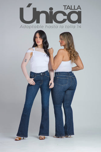 Jean Talla Única Semicampana Azul Oscuro Marca Trucco´s - 1