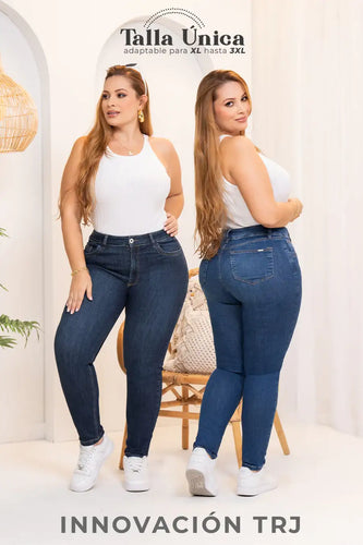 Jean Skinny Talla Única Plus Size Exclusivo Marca Trucco´s - 3