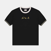 Gol Ringer Tee Negro
