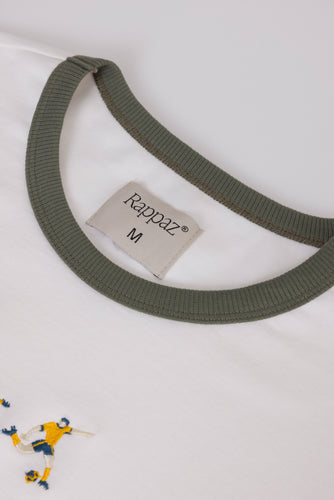 Gol Ringer Tee Ivory x Rappaz - 2