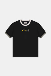 Gol Ringer Tee Negro X Rappaz