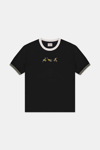 Gol Ringer Tee Negro X Rappaz - 1