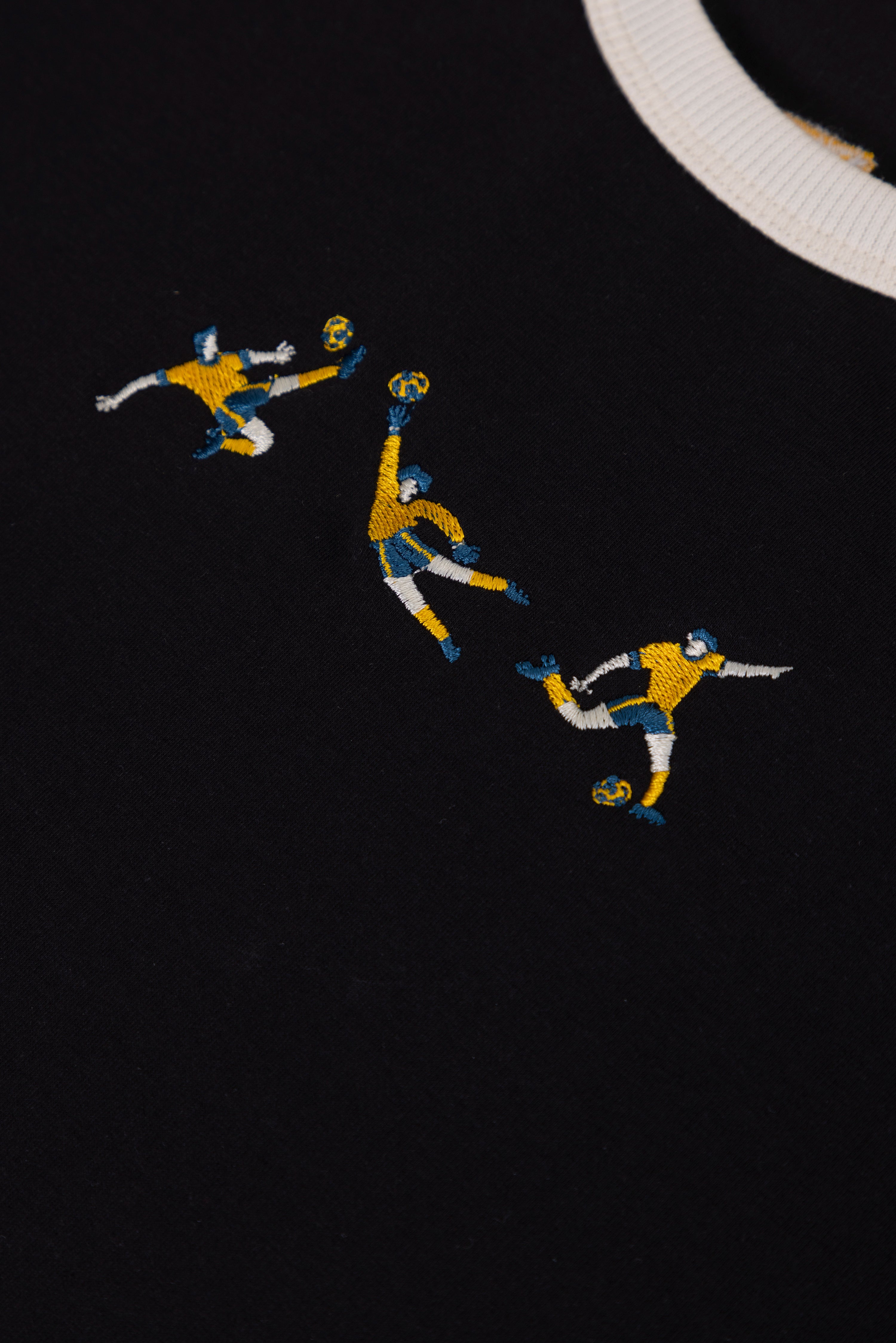 Gol Ringer Tee Negro X Rappaz